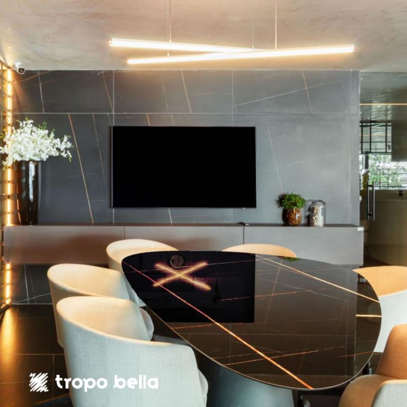 PORCELANATO BLACK MARMO AC 120X120 DECORTILES