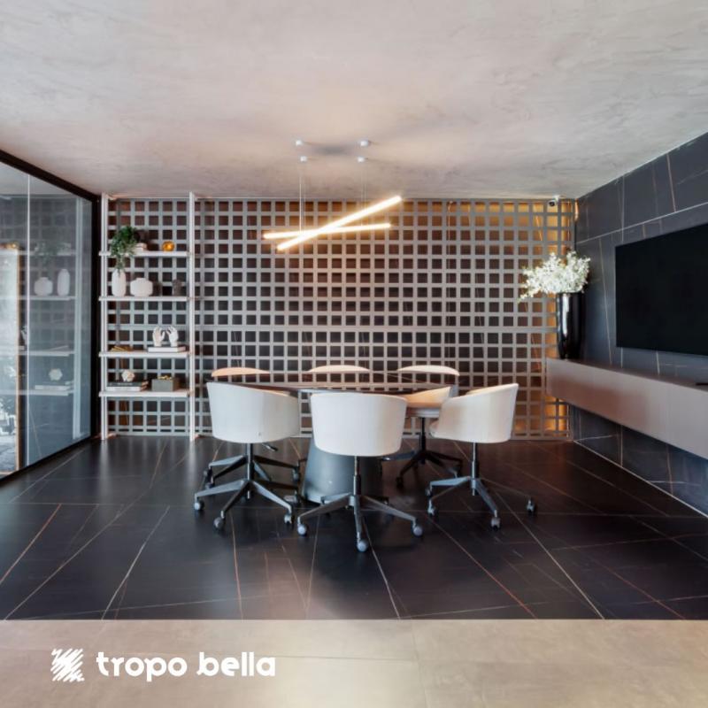 PORCELANATO BLACK MARMO AC 120X120 DECORTILES