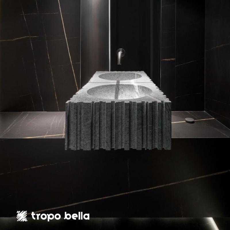 PORCELANATO BLACK MARMO AC 120X240 DECORTILES