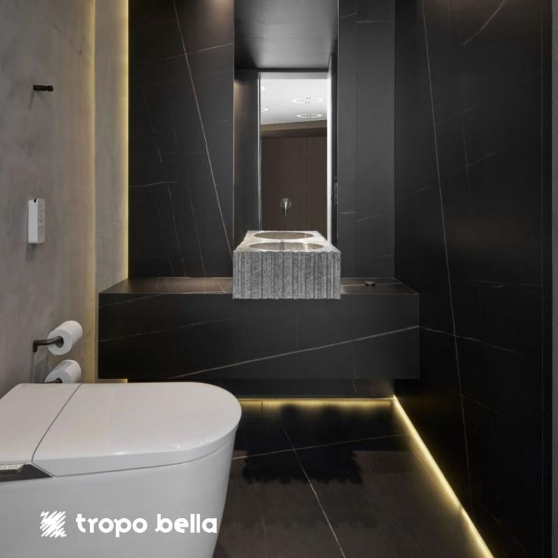 PORCELANATO BLACK MARMO AC 120X240 DECORTILES