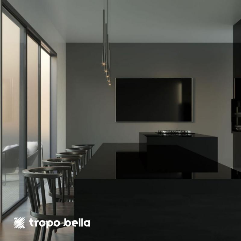 PORCELANATO PURO 15 PRETO POL 80X160 DECORTILES 