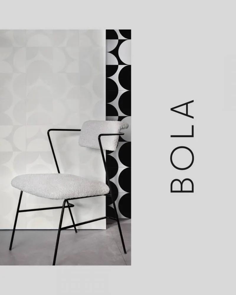 Série Bola Carol Gay Decortiles: revestimento com formas geométricas