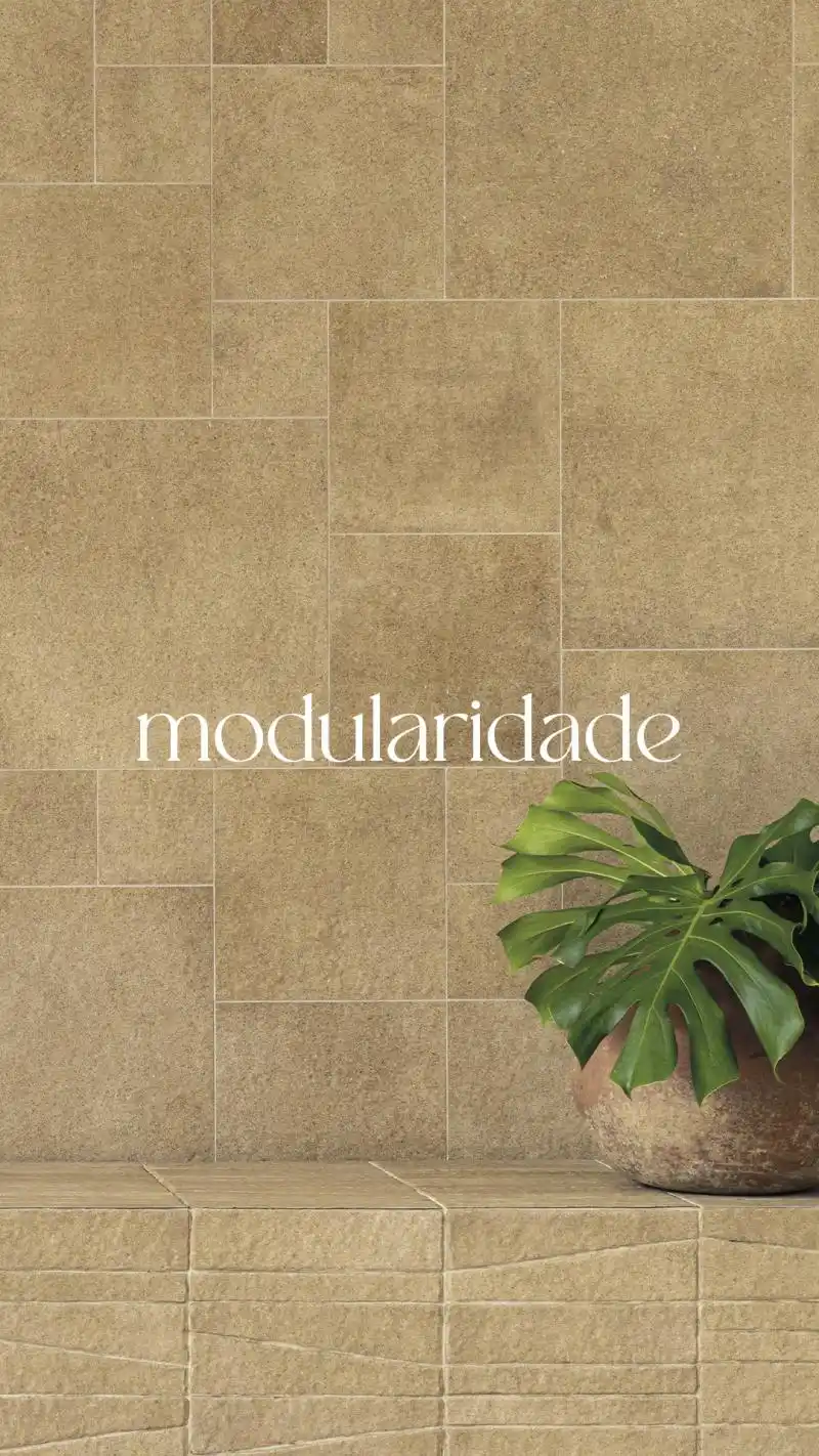Porcelanato Olaria Eliane: modularidade DUO em vários formatos