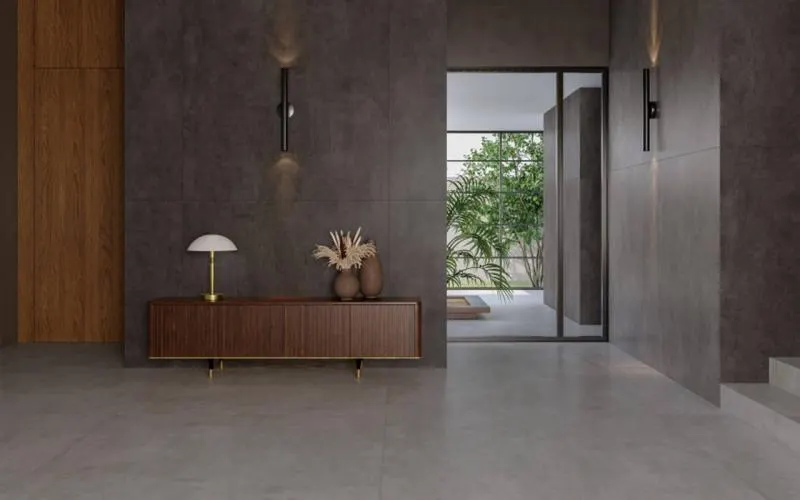 Porcelanato Golfo e Habitus Decortiles: concreto em grande formato
