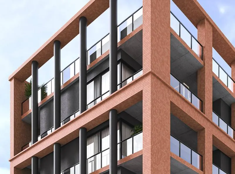 Fachadas de edifícios: porcelanatos Eliane para uso externo