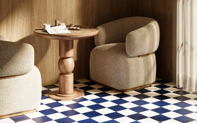 Porcelanato Carol Gay 15x15 Decortiles: oito cores para xadrez