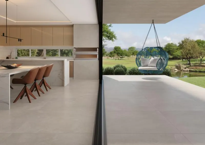Série Brava Decortiles: porcelanato efeito pedra e areia do litoral