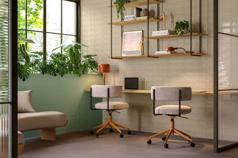 Série Trapiz Decortiles: revestimento 10x20 com relevo nas bordas