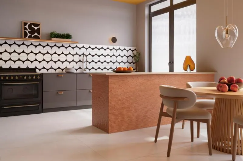 Coleção Carol Gay Decortiles: maximalismo nas séries Traço e Bola
