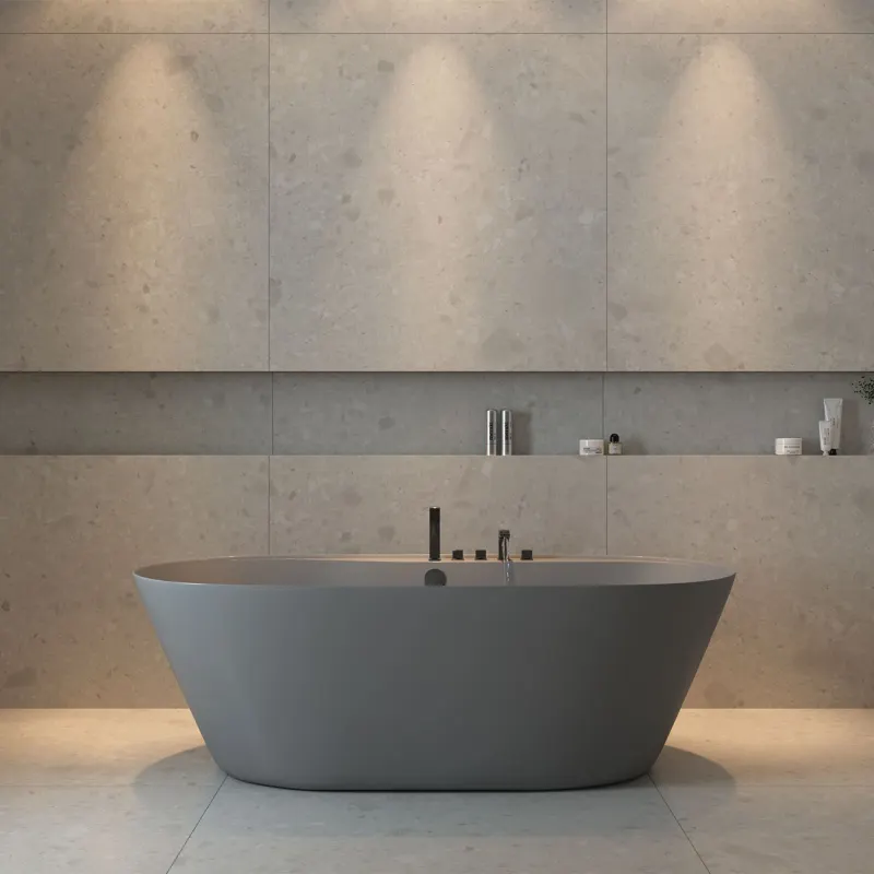 Bergamo Off White Decortiles: porcelanato para banheiros sofisticados