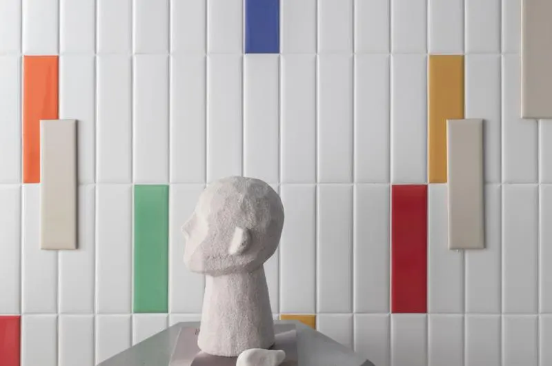Série Color Mind Decortiles: azulejo monocromático 7x25 para parede