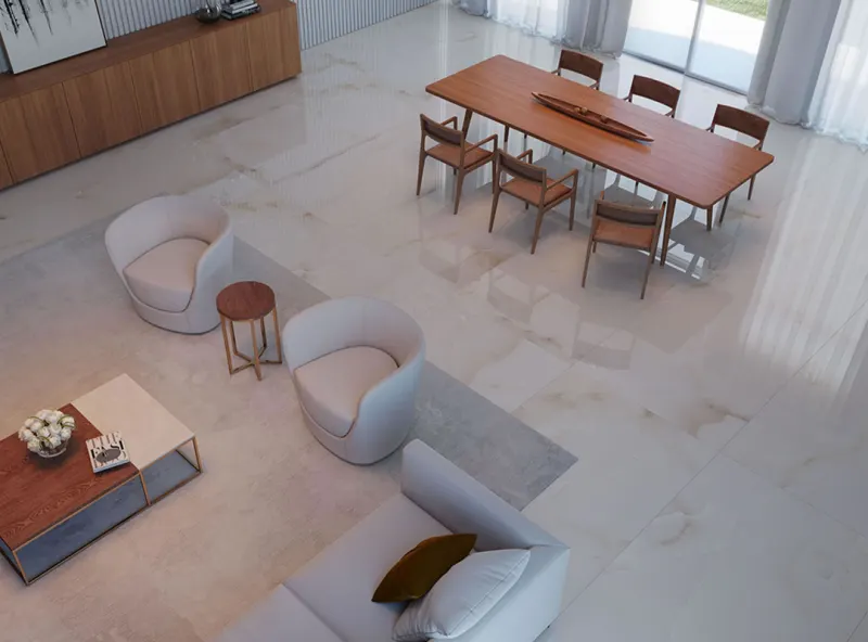 Porcelanato com estética de mármore: vantagens e opções Eliane