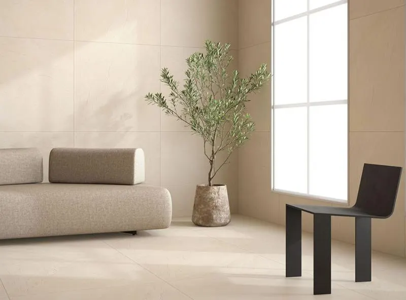 Tons sóbrios na decoração: como usar porcelanato Eliane escuro