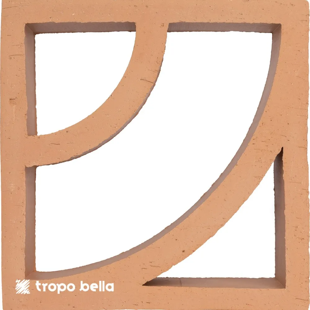 Arco Cobogó Argila Acetinado 22x22 Decortiles