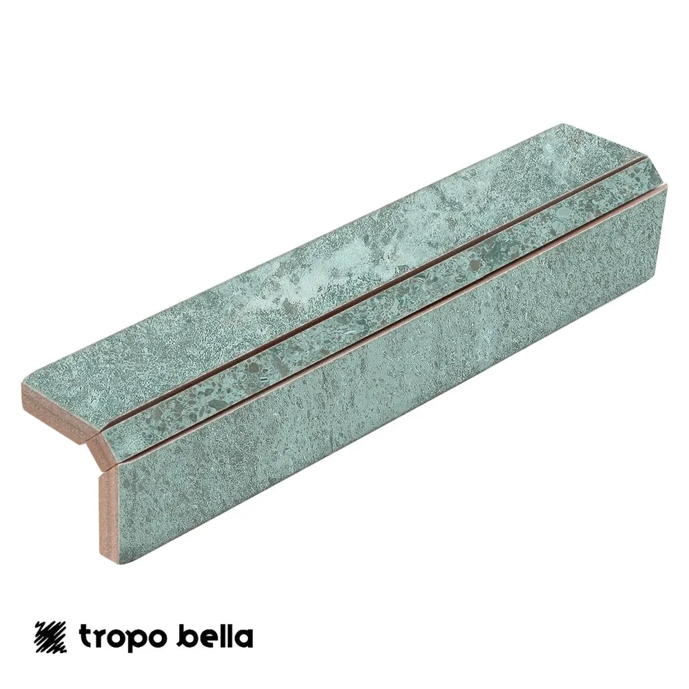 Borda Externa Revestimento Costal Turquesa Mate 2,5x15 Decortiles