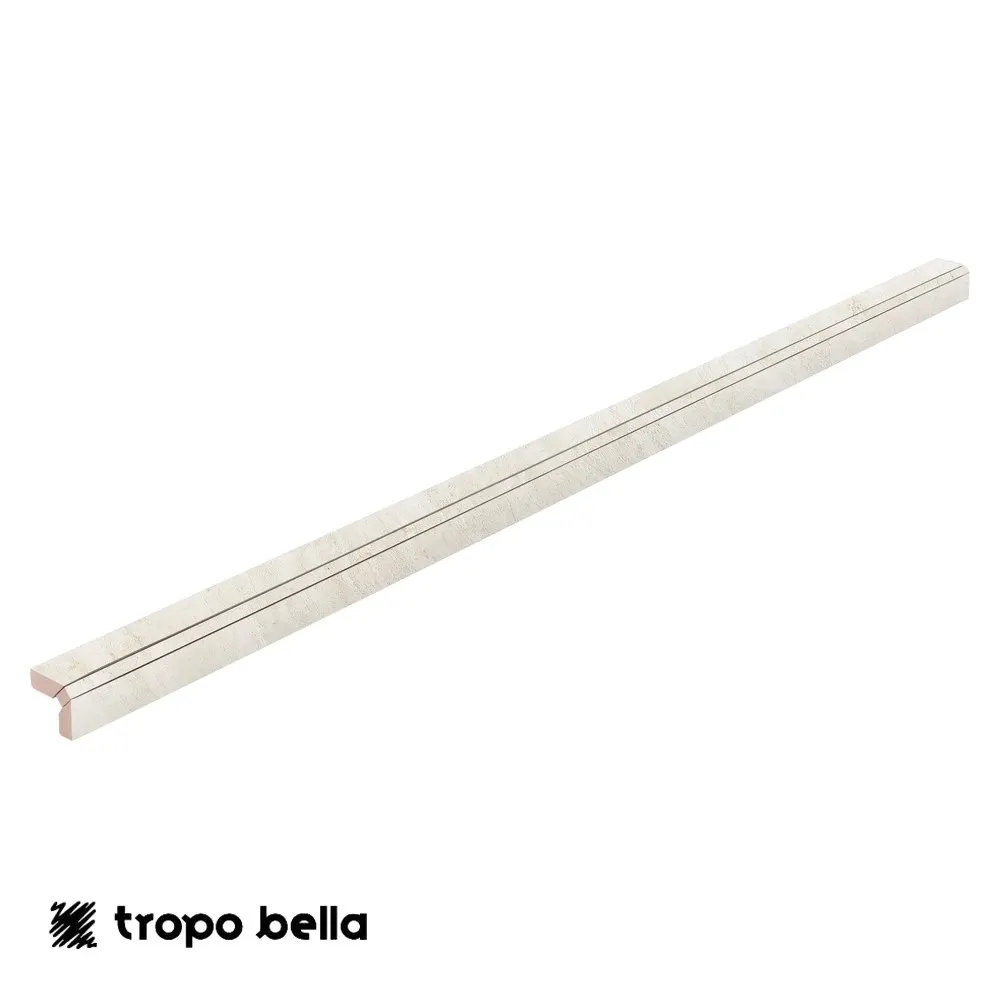 Borda Porcelanato Appia Osso Externo 3D 2,5x120 Decortiles