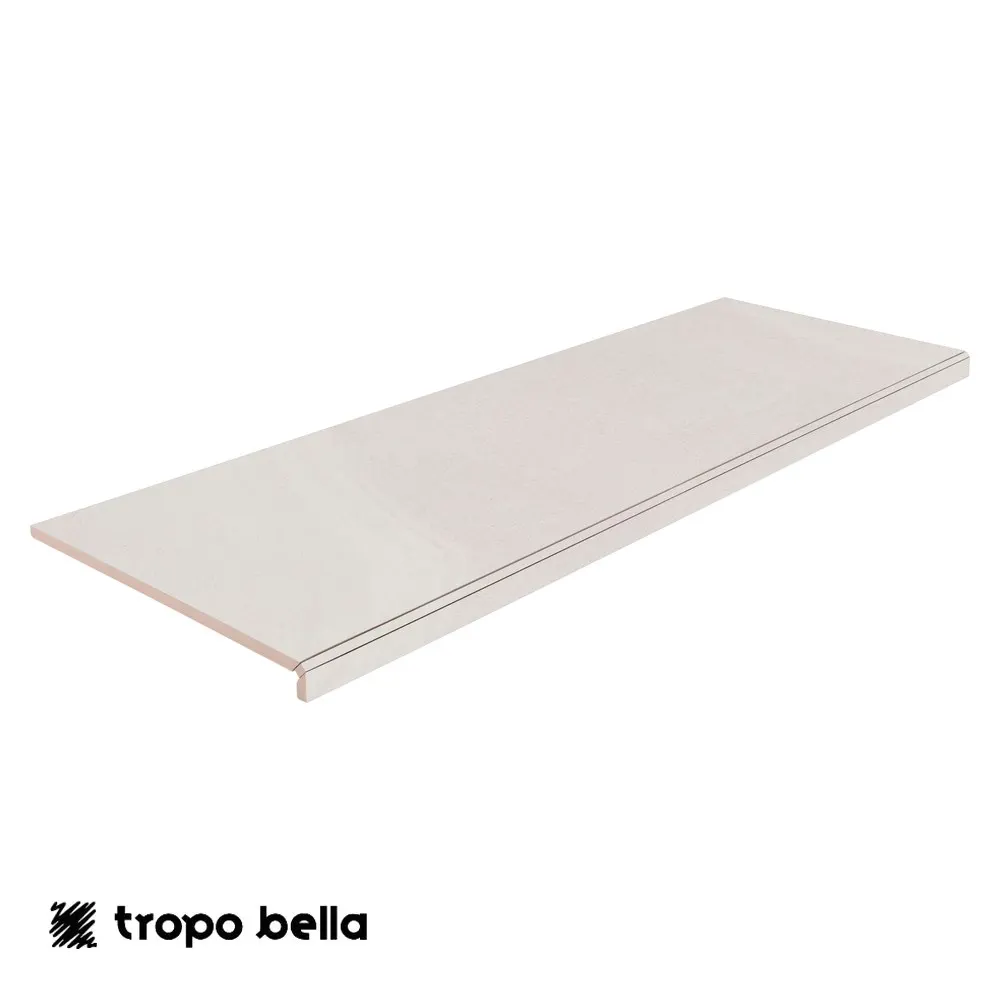 Borda Porcelanato Khali Off White Externo 30x90 Eliane