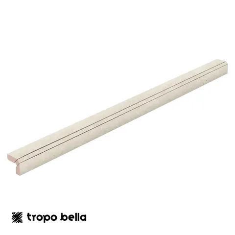 Borda Porcelanato Palatino Cross Marfim Externo 3D 2,5x90 Eliane