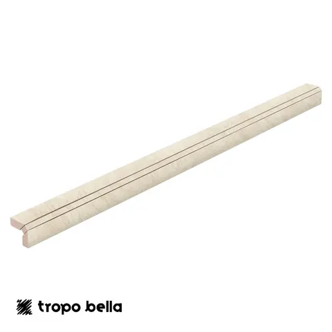 Borda Porcelanato Palatino Vein Marfim Externo 3D 2,5x90 Eliane