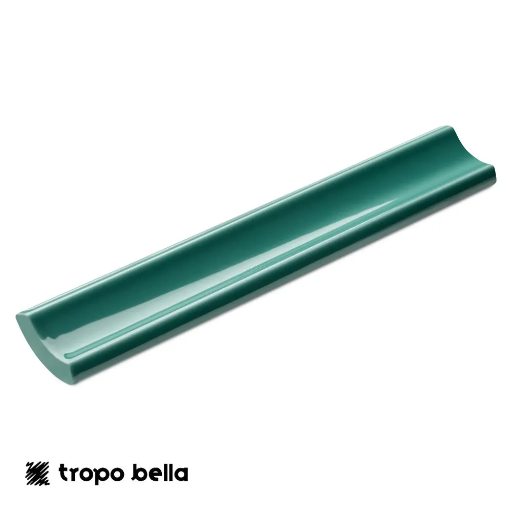 Canaleta Interna Revestimento Noronha Jade Brilhante 2,5x15 Eliane