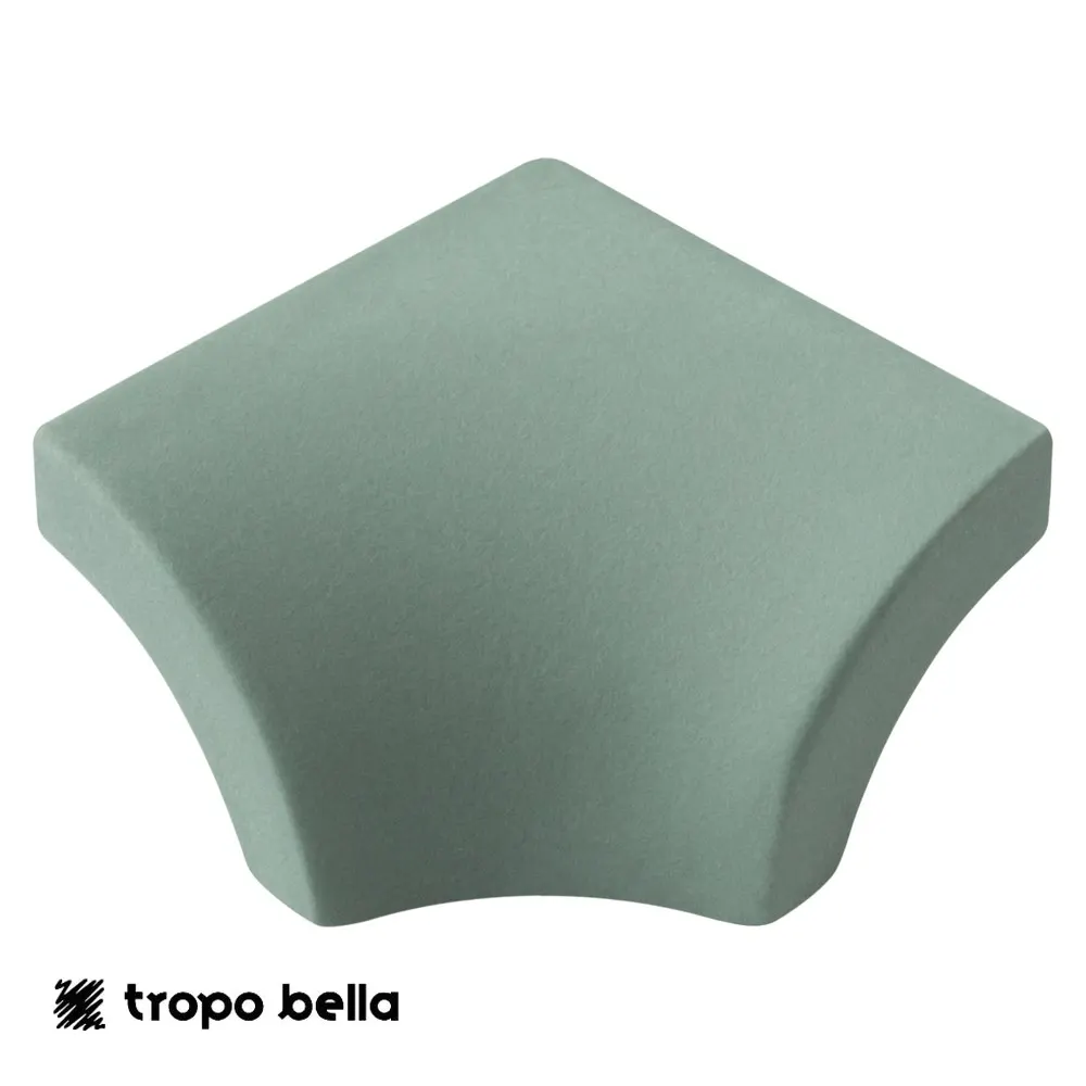 Canto Externo Revestimento Atol Jade Mate 2,5x2,5 Decortiles