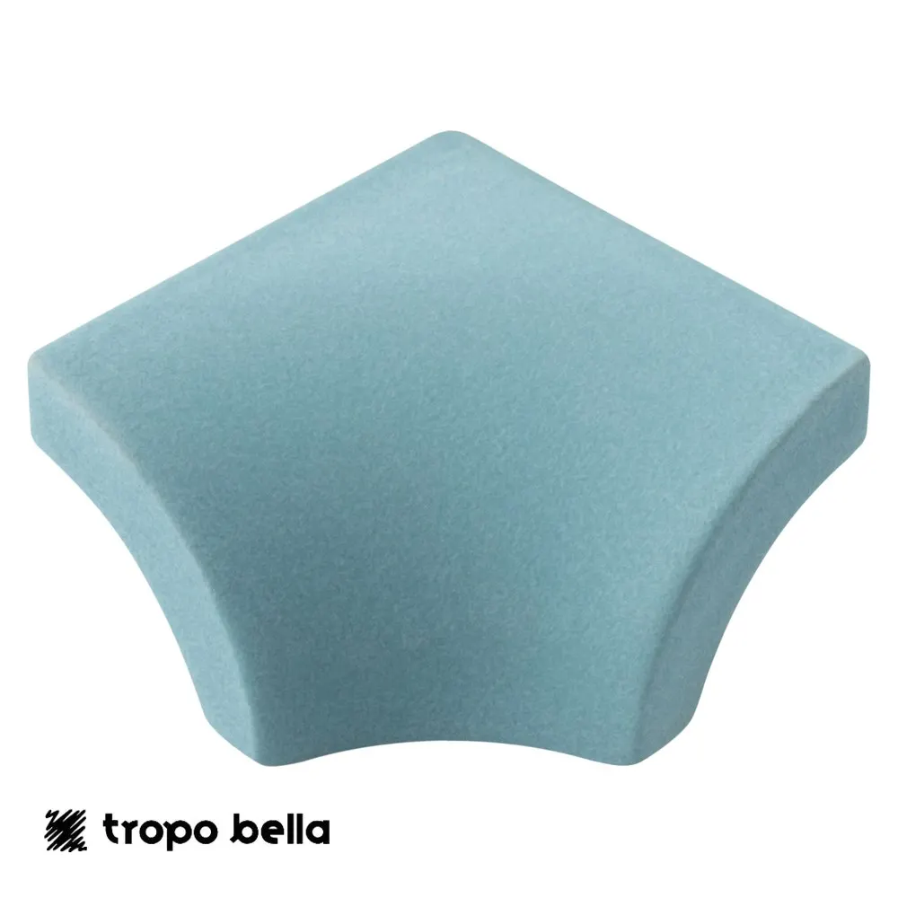 Canto Externo Revestimento Atol Turquesa Mate 2,5x2,5 Decortiles