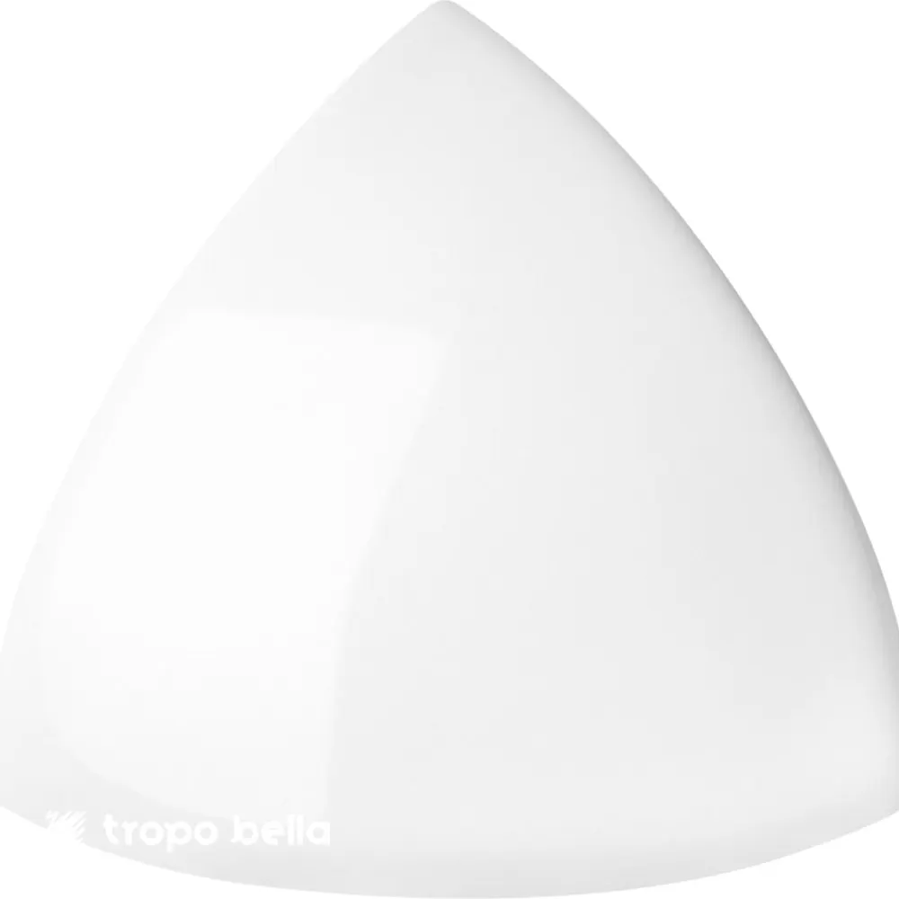 Castanha Externa Revestimento Branco Piscina Brilhante 2,5x2,5 Eliane