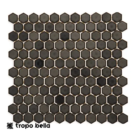 Pastilha Esmaltada Ardosia SG-8406 Hexagonal Atlas