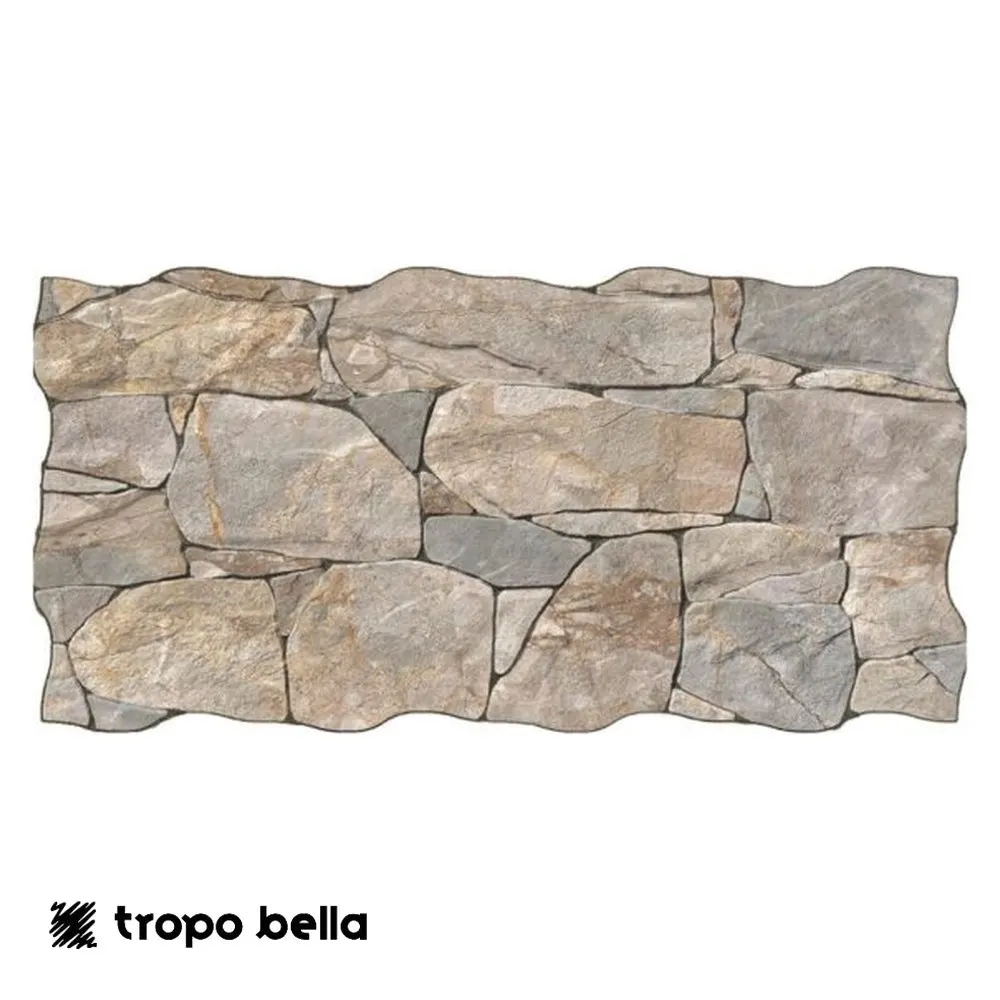Porcelanato Lithos Sand Relevo 3D 33x65 Tropobella
