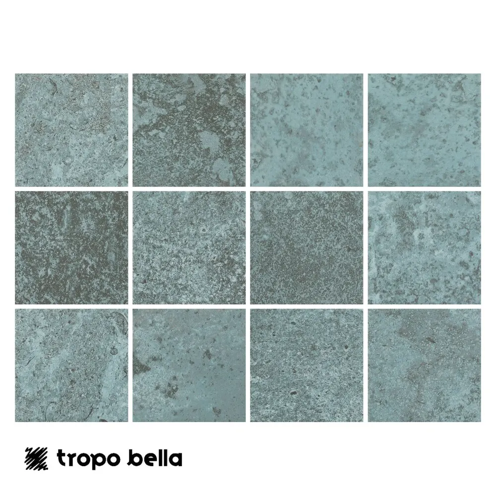 Revestimento Atol Mesh Turquesa Mate 10x10 Decortiles