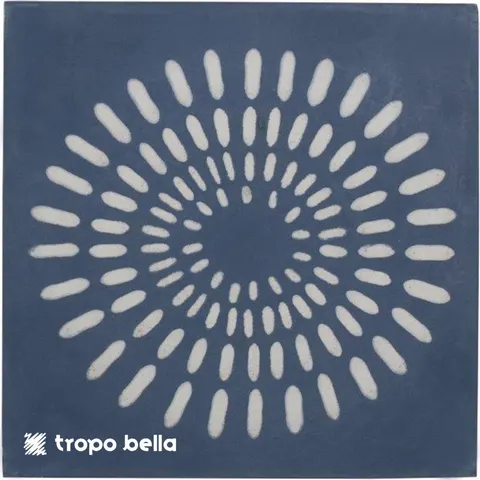 Revestimento Calu Mar Ourico Azul Acetinado 20x20 Decortiles