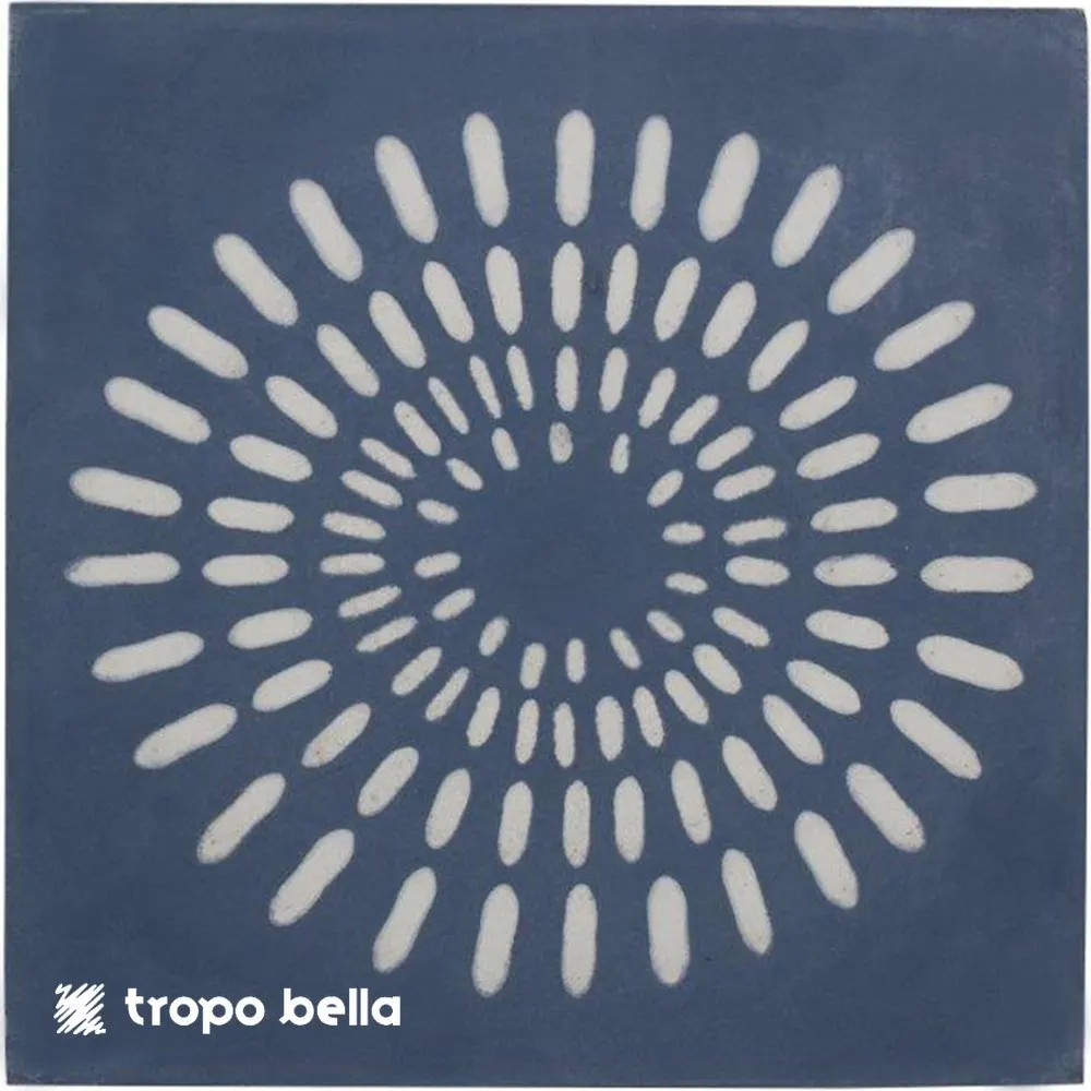 Revestimento Calu Mar Ourico Azul Acetinado 20x20 Decortiles