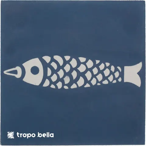 Revestimento Calu Peixe Mar Azul Acetinado 20x20 Decortiles