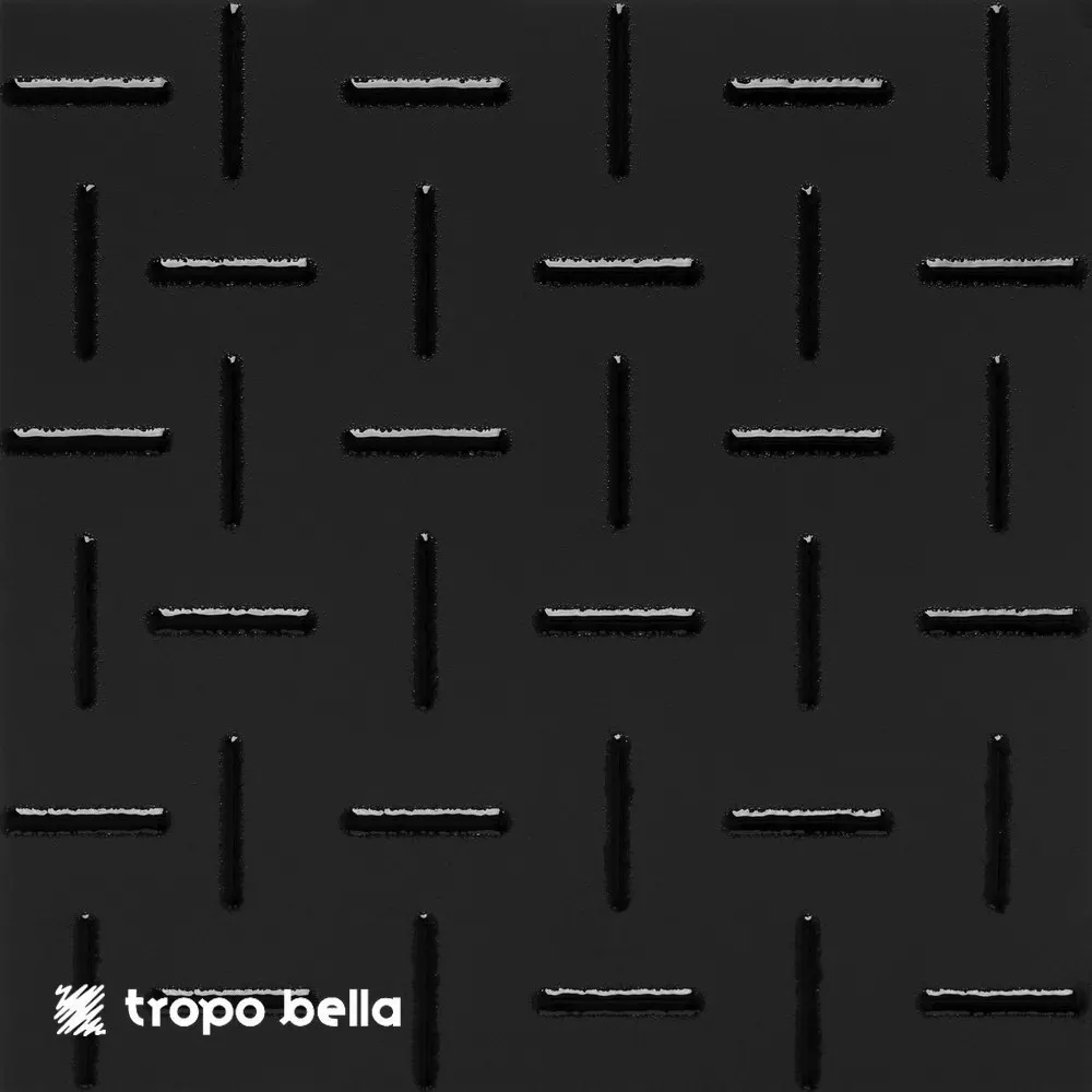 Revestimento Carol Gay Traço Carvao Acetinado 29x29 Decortiles