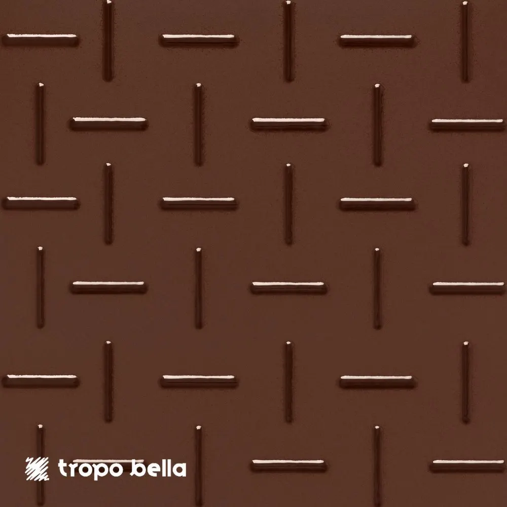 Revestimento Carol Gay Traço Chocolate Acetinado 29x29 Decortiles