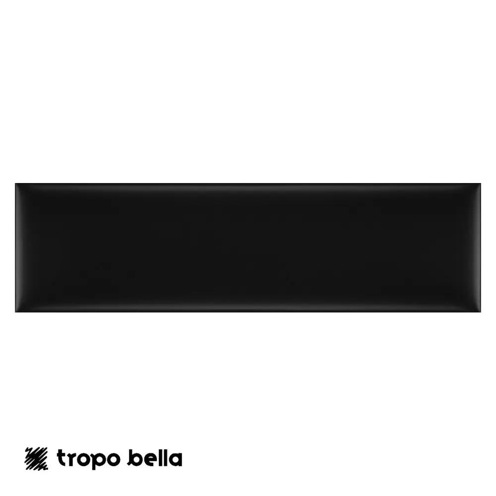 Revestimento Color Mind Black Acetinado 7x25 Decortiles