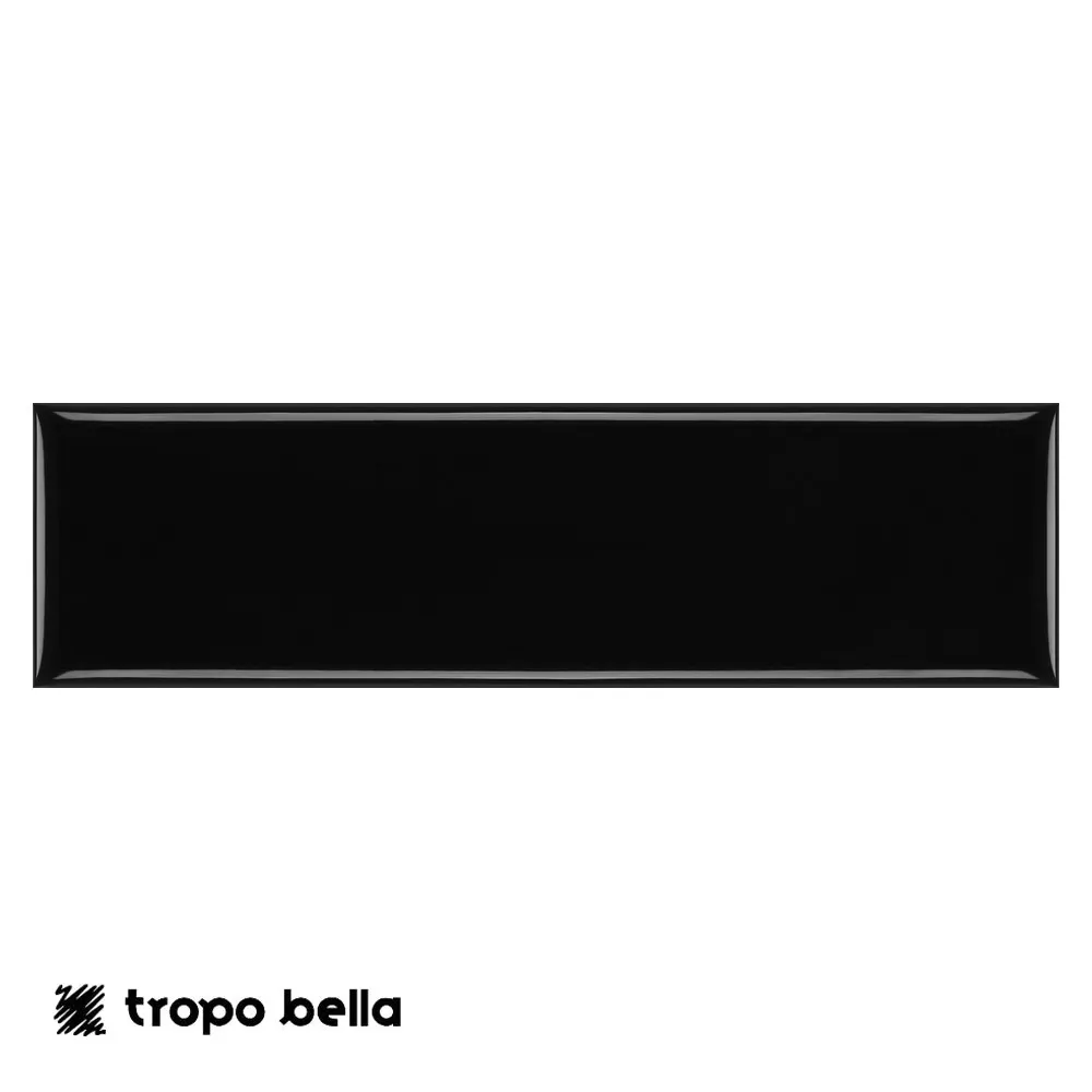 Revestimento Color Mind Black Brilhante 7x25 Decortiles