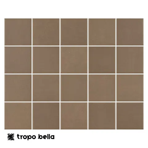 Revestimento Neutral Mesh Moka Mate 7,5x7,5 Eliane