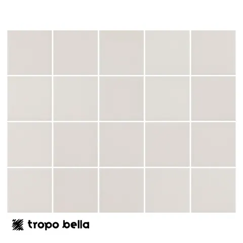 Revestimento Neutral Mesh Off White Brilhante 7,5x7,5 Eliane