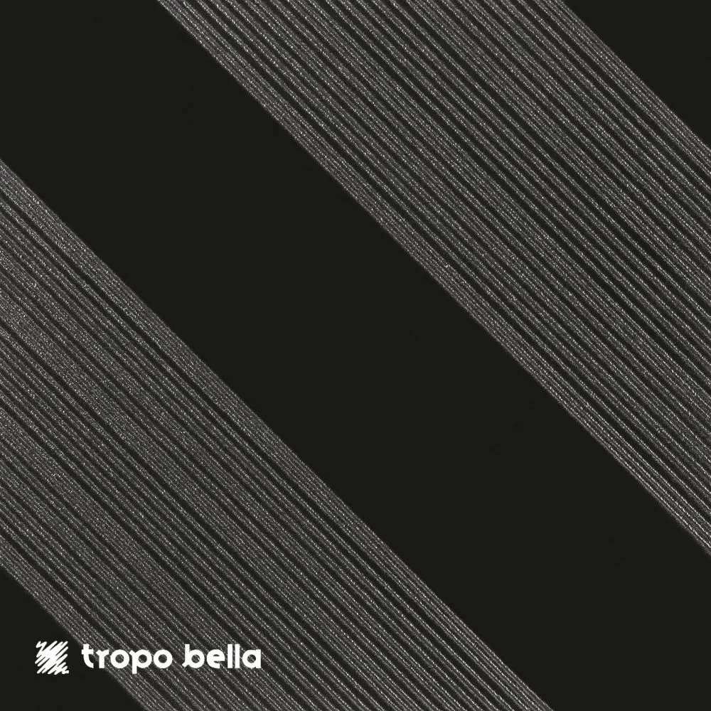 Revestimento Outline 1 Black Silver Acetinado 29x29 Decortiles