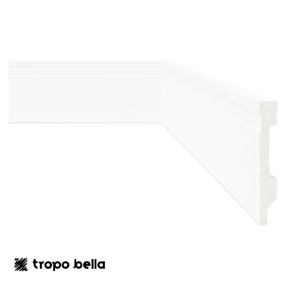 Rodapé Friso Branco 10x240 Eliane Floor
