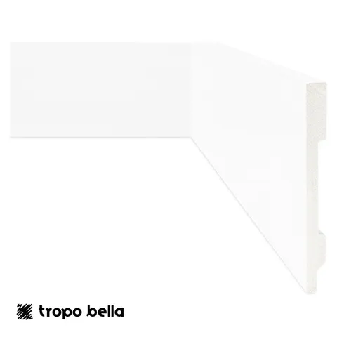 Rodapé Liso Branco 15x240 Eliane Floor