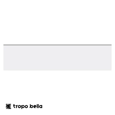Rodapé Materia Gesso Natural 14,5x60 Eliane