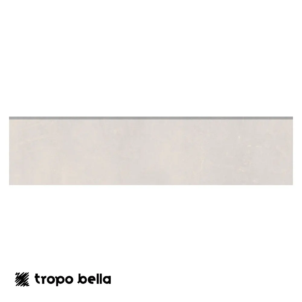 Rodapé Munari Branco Acetinado 14,5x60 Eliane