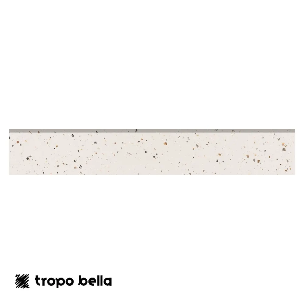 Rodapé Silex Branco Polido 14,5x90 Eliane